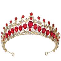 Bridal Tiaras, Zinc Alloy, plated, for woman & with rhinestone Inner Approx 155mm [