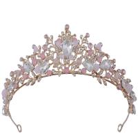Bridal Tiaras, Zinc Alloy, plated, for woman & with rhinestone Inner Approx 145mm [