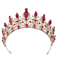Bridal Tiaras, Zinc Alloy, plated, for woman & with rhinestone Inner Approx 160mm [
