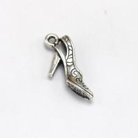 Zinc Alloy Shoes Pendants, antique silver color plated, fashion jewelry & DIY Approx 4mm 