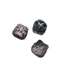Einzelne Edelstein Perlen, Silver+Obsidian, Löwe, DIY, 16mm, verkauft von PC[