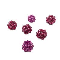 Natural Garnet Beads, Flower, DIY, 12mm, 2.8mm [