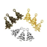 Pendentifs de Noël en alliage de zinc, arbre de noël, Placage, Conception de Noël & DIY, plus de couleurs à choisir Vendu par PC[