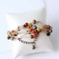 Porcelain Bracelets, handmade, Length Adjustable & fashion jewelry & Unisex Approx 13-23 cm [
