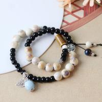 Porcelain Bracelets, handmade, Double Layer & fashion jewelry & Unisex Approx 13-23 cm 