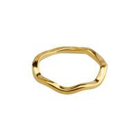Titanium Steel Tail Finger Ring, plated, fashion jewelry & for woman, golden [