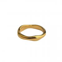 Stainless Steel Finger Ring, 304 Stainless Steel, fashion jewelry & for woman, golden [