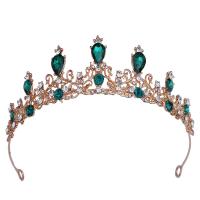 Bridal Tiaras, Zinc Alloy, plated, for woman & with rhinestone Inner Approx 140mm 
