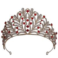 Bridal Tiaras, Zinc Alloy, plated, for woman & with rhinestone Inner Approx 145mm 