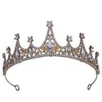 Bridal Tiaras, Zinc Alloy, plated, for woman & with rhinestone Inner Approx 140mm [