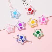 Perles murano faites à la main , chalumeau, étoile, DIY & émail, plus de couleurs à choisir, 13mm Environ 1mm Vendu par sac[