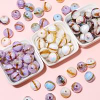 Gestreifte Harz Perlen, rund, DIY, keine, 16mm, 5PCs/Tasche, verkauft von Tasche[