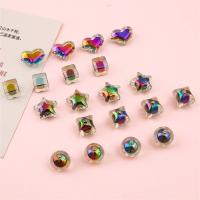 Perlen in Perlen Acrylperlen, Acryl, DIY & verschiedene Muster für Wahl, keine, Bohrung:ca. 3mm, 4PCs/Tasche, verkauft von Tasche[