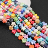 Perlmuttartige Porzellan Perlen, DIY & verschiedene Muster für Wahl, keine, 10PCs/Tasche, verkauft von Tasche
