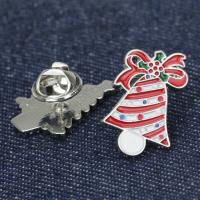 Christmas Jewelry Brooch , Zinc Alloy, Christmas Design & enamel 