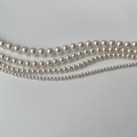 Collar de cristal, Plata de ley 925, con Perlas de cristal de Swarovski, con 2inch extender cadena, Esférico, chapado en color de plata, Joyería & diverso tamaño para la opción & para mujer, longitud:aproximado 16.5 Inch, Vendido por UD[