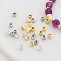Beaucoup de perles de cuivre, laiton, Plaqué d'or, DIY, plus de couleurs à choisir, 5mm Environ 2.5mm Vendu par sac[