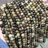Perles en pierre grenat naturelles, Rond, poli, DIY & normes différentes pour le choix, vert Environ 38 cm, Vendu par brin
