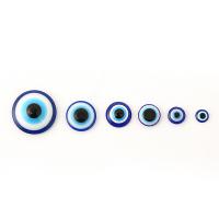 Evil Eye Cabochon, Harz, Dom, DIY & verschiedene Größen vorhanden, blau, ca. 1000PCs/Tasche, verkauft von Tasche
