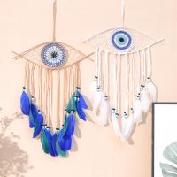 Fashion Dream Catcher, Goose Feather, with Cotton Thread & Plastic, for home and office & fashion jewelry 36x55-60cm 