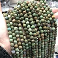 Смешанные бусы с драгоценными камнями, Природный камень, Круглая, полированный, DIY & разный размер для выбора, зеленый, длина:Приблизительно 38 см, продается Strand[