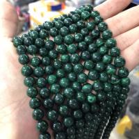 Perles en Malachite naturelle, Rond, poli, DIY & normes différentes pour le choix, vert Environ 38 cm, Vendu par brin