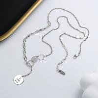 Fashion Sweater Chain Necklace, 925 Sterling Silver, with 1.97inch extender chain, Antique finish, fashion jewelry & for woman Approx 19.69 Inch [