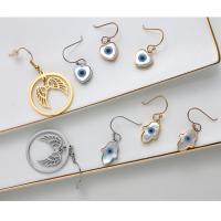 Stainless Steel Drop Earring, 304 Stainless Steel, with Shell, fashion jewelry & for woman [