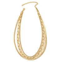 Fashion Multi Layer Necklace, Zinc Alloy, with 7CM extender chain, gold color plated, fashion jewelry & multilayer & for woman Approx 40 cm 