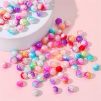 Perles en plastique ABS, fleur, DIY, plus de couleurs à choisir, 8mm Environ 1.5mm Vendu par sac