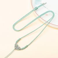 Schnur Halsband, Terylen Schnur, handgemacht, Einstellbar & unisex, keine, 2mm, Länge:ca. 74 cm, verkauft von PC