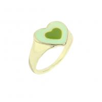 Zinc Alloy Finger Ring, gold color plated, fashion jewelry & for woman & enamel Inner .8cm .4cm [