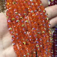 Mode Kristall Perlen, poliert, DIY & facettierte, mehrere Farben vorhanden, 6mm, Länge:ca. 38 cm, verkauft von Strang[