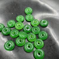 Pendentifs de Jade, jade Malaisie, beignet, DIY, vert, 17-18mm, Vendu par PC[