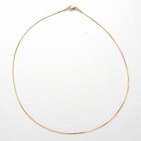 Halskette, 304 Edelstahl, poliert, Modeschmuck & verschiedene Stile für Wahl & für den Menschen, goldfarben, Länge:ca. 17.72 ZollInch, verkauft von PC[
