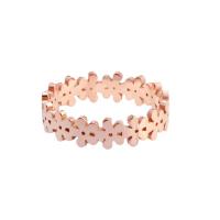 Titanium Steel Finger Ring, plated, fashion jewelry & for woman, rose gold color [
