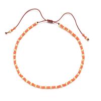 Bracelets Bijoux en verre, Seedbead, avec Cordon de noeud, fait à la main, Style bohème & réglable & pour femme, plus de couleurs à choisir Environ 16-28 cm, Vendu par PC[
