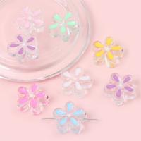 Émail acrylique perles, fleur, DIY & émail, plus de couleurs à choisir, 24mm Environ 4mm, Vendu par sac[