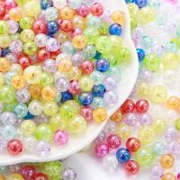 Perles se fissurer acryliques, Acrylique, Rond, DIY & normes différentes pour le choix, plus de couleurs à choisir Vendu par sac[