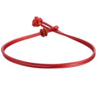 PU Leather Cord Bracelets, Synthetic Leather, Unisex red [