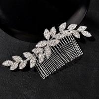 Decorative Hair Combs, Zinc Alloy, vintage & for bridal & with rhinestone 