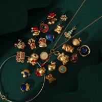 Enamel Brass Beads, matte gold color plated, DIY 8.5-22mm 