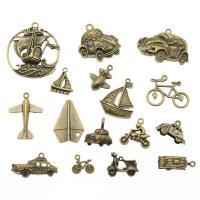 Zinc Alloy Jewelry Finding Set, antique bronze color plated, vintage & DIY & mixed, 10-20mm [