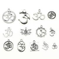 Zinc Alloy Jewelry Finding Set, antique silver color plated, vintage & DIY & mixed & hollow, 10-20mm [