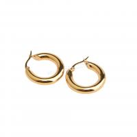 Edelstahl Baumeln Ohrring, 304 Edelstahl, Modeschmuck & verschiedene Größen vorhanden & für Frau, goldfarben, verkauft von Paar[