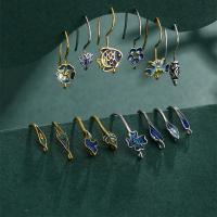 Brass Hoop Earring Components, plated, DIY & enamel, 2.5-20mm [