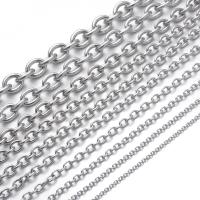 Stainless Steel Cable Link Chain, 304 Stainless Steel, DIY original color, nickel, lead & cadmium free, Approx [