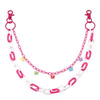 Decorative Chain Belt, Zinc Alloy, with Resin & Acrylic, Butterfly, stoving varnish, Double Layer & for woman cm, 50 cm [
