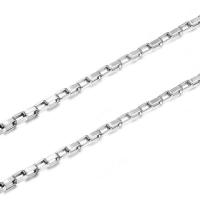Стерлингового серебра ювелирные изделия цепь, Серебро 925 пробы, полированный, DIY & разный размер для выбора, серебряный, продается G[