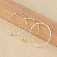 Sterling Silver Hoop Earring Component, 925 Sterling Silver, plated 23mm .5 mm 